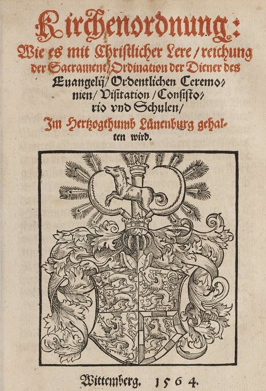 Braunschweig-Lüneburg, Herzog Heinrich von: Kirchenordnung